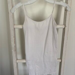 Women's White Spaghetti Strap Top